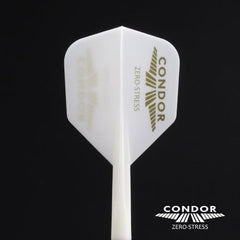 Condor Zero Stress White Gold Logo Small Shape Flight Stems Shafts - S= 21.5mm - FutureDart