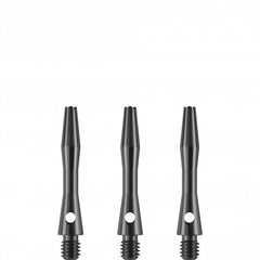 Dart Alushafts Dartschaft Schäfte - 9 Farben, 6 Längen - Gun Metal - ExShort 29 mm - FutureDart