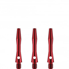 Dart Alushafts Dartschaft Schäfte - 9 Farben, 6 Längen - Rot - ExShort 29 mm - FutureDart