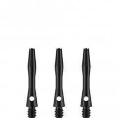 Dart Alushafts Dartschaft Schäfte - 9 Farben, 6 Längen - Schwarz - ExShort 29 mm - FutureDart