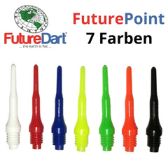 FutureDart FuturePoint Dartspitzen 2BA Soft Tip Points - 50 bis 1000 Stück - Schwarz - 50 Stück - FutureDart