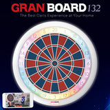 GranBoard 132 Dartscheibe, Softdart, Online Dart, 2 Loch Turnierscheibe