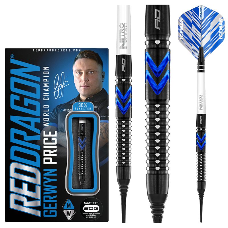 Red Dragon Gerwyn Price Blue Ice Special Edition Softdarts 20g
