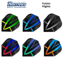 Harrows Fusion Flights - Green - FutureDart