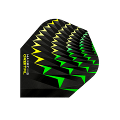 Harrows Orbital - Fire - Noble Standard Flights - Orbital Yellow Green - FutureDart