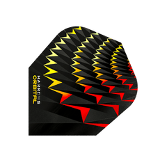 Harrows Orbital - Fire - Noble Standard Flights - Orbital Yellow Red - FutureDart