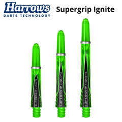 Harrows Supergrip Ignite Shafts - Green - Short 33 mm - FutureDart