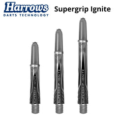 Harrows Supergrip Ignite Shafts - Smokey - Short 33 mm - FutureDart