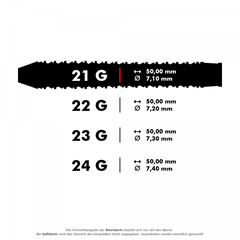 Harrows Swarm Steeldarts 21g, 22g, 23g, 24g - 21g - FutureDart
