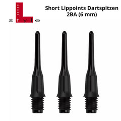 L - Style Short Lippoints 2BA Spitzen (50er Pack) - Schwarz - FutureDart