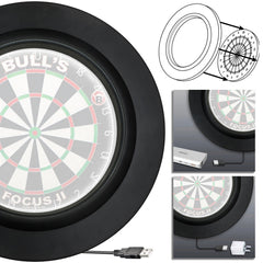 Lightning LED Surround Dartboard Beleuchtung - Schwarz - FutureDart