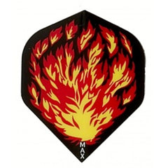 McCoy Power Max Dart Flights - 150 Micron - No2 - Std - Motiv - Flames - FutureDart