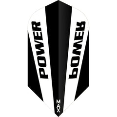 McCoy Power Max Dart Flights - 150 Micron - Slim - Solid - Clear Black - FutureDart