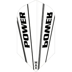 McCoy Power Max Dart Flights - 150 Micron - Slim - Solid - Clear White - FutureDart