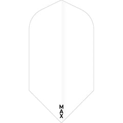 McCoy Power Max Dart Flights - 150 Micron - Slim - Solid - White - FutureDart