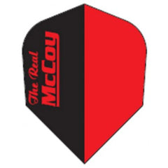 McCoy The Real McCoy Dart Flights - 100 Micron - No2 - Std - BlackRed - RedText - FutureDart