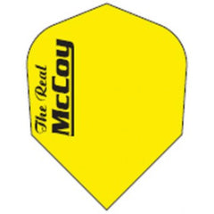 McCoy The Real McCoy Dart Flights - 100 Micron - No2 - Std - Yellow - BlackText - FutureDart