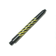 Nylon Spiroline Shafts - 2 Größen und 6 Farben - Medium 48mm - Schwarz / Gelb - FutureDart