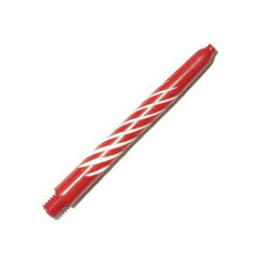 Nylon Spiroline Shafts - 2 Größen und 6 Farben - Short 34mm - Rot / Weiß - FutureDart