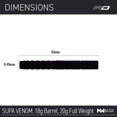 Red Dragon Peter Wright Supa Venom Softdarts 20g