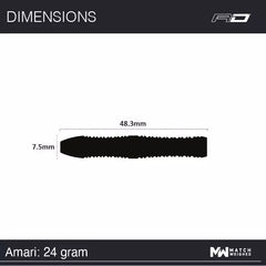 Red Dragon Amari Steeldarts 22g, 24g - 22g - FutureDart