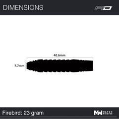 Red Dragon Firebird Steeldarts 23g, 25g - 23g - FutureDart