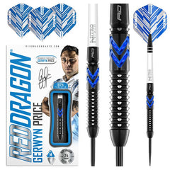 Red Dragon Gerwyn Price Blue Ice Special Edition Steeldarts 22g, 24g, 26g - 24g - FutureDart