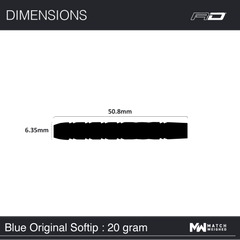 Red Dragon Gerwyn Price Blue Iceman Originals Softdarts 20g, 22g - 22g - FutureDart