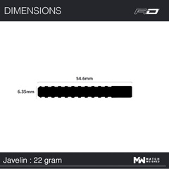 Red Dragon Javelin Steeldarts 20g, 22g, 24g - 20g - FutureDart