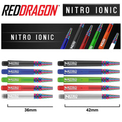 Red Dragon Nitro Ionic Shaft - Black - Short 36mm - FutureDart