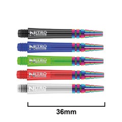 Red Dragon Nitro Ionic Shaft - Black - Short 36mm - FutureDart