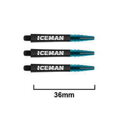 Red Dragon Nitrotech Ionic Gerwyn Price Iceman Shafts - Black - Short 36 mm - FutureDart