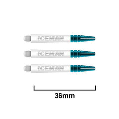 Red Dragon Nitrotech Ionic Gerwyn Price Iceman Shafts - White - Short 36 mm - FutureDart