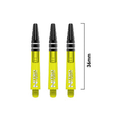 Red Dragon Nitrotech Shaft - Short 36mm - Yellow - FutureDart