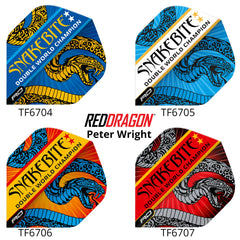 Red Dragon Peter Wright Snakebite Double World Champion Flights - F6704 - FutureDart