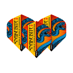 Red Dragon Peter Wright Snakebite Double World Champion Flights - F6706 - FutureDart