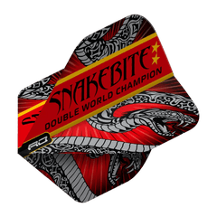 Red Dragon Peter Wright Snakebite Double World Champion Flights - F6707 - FutureDart