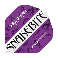 Red Dragon Peter Wright Snakebite World Champion Flights - World Champion Purple White - FutureDart