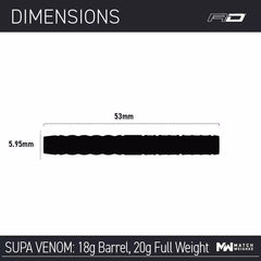 Red Dragon Peter Wright Supa Venom Softdarts 20g - FutureDart