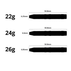 Red Dragon Razor Edge ZX - 95 Steeldarts 22g, 24g, 26g - 22g - FutureDart