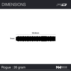 Red Dragon Rogue Steeldarts 22g, 24g, 26g - 22g - FutureDart