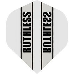 Ruthless - Clear Panel - 100 Micron - No2 - Std Flights - White - FutureDart