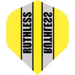 Ruthless - Clear Panel - 100 Micron - No2 - Std Flights - Yellow - FutureDart