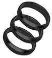 Supergrip Coloured Spare Rings - Black - FutureDart