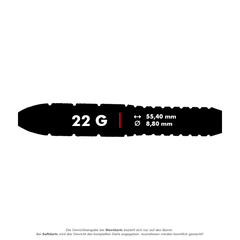 Target Phil Taylor Power Storm Steeldarts 22g - FutureDart