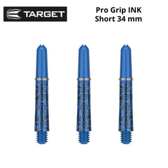 Target Pro Grip Ink Shafts - Blue - Short 34 mm - FutureDart