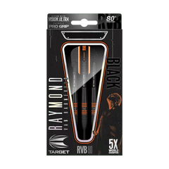 Target RVB Raymond Van Barneveld 80% Black Tungsten Steeldarts 22g, 24g, 26g - 22g - FutureDart
