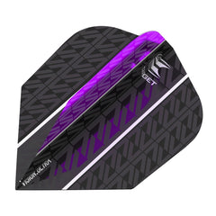 Target Vapor 8 Vision Ultra No6 Flights - Schwarz Purple - FutureDart