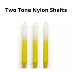 Two Tone Nylon Shafts - Medium 48mm - Yellow - FutureDart