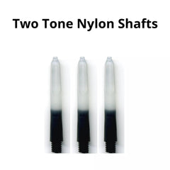 Two Tone Nylon Shafts - Short 35mm - Black - FutureDart